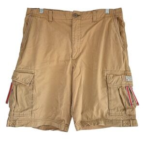Vintage‎ Y2K Tommy Hilfiger Baggy Wide Leg Cargo Shorts Size 36 Streetwear Urban